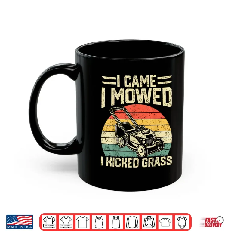 Mug Garden Plant Lover Funny Lawn Mowing Vintage Graphic Shirt