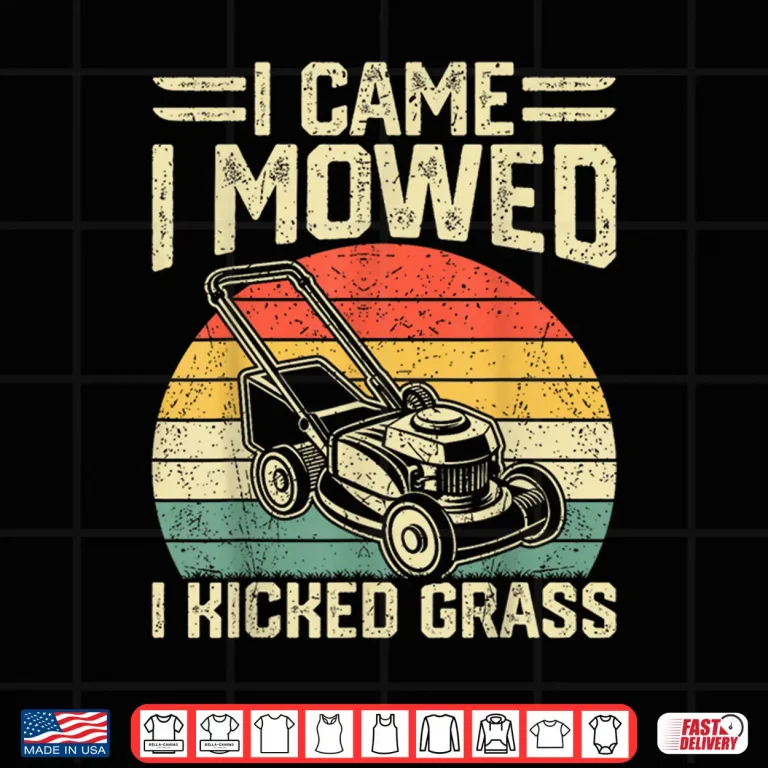 Design Garden Plant Lover Funny Lawn Mowing Vintage Graphic Shirt