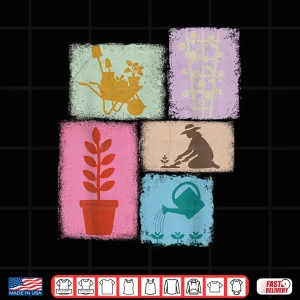 Gardener Vintage Collage Professional Florist Graphic Shirt 4 Design Gardener Vintage Collage Professional Florist Graphic Shirt