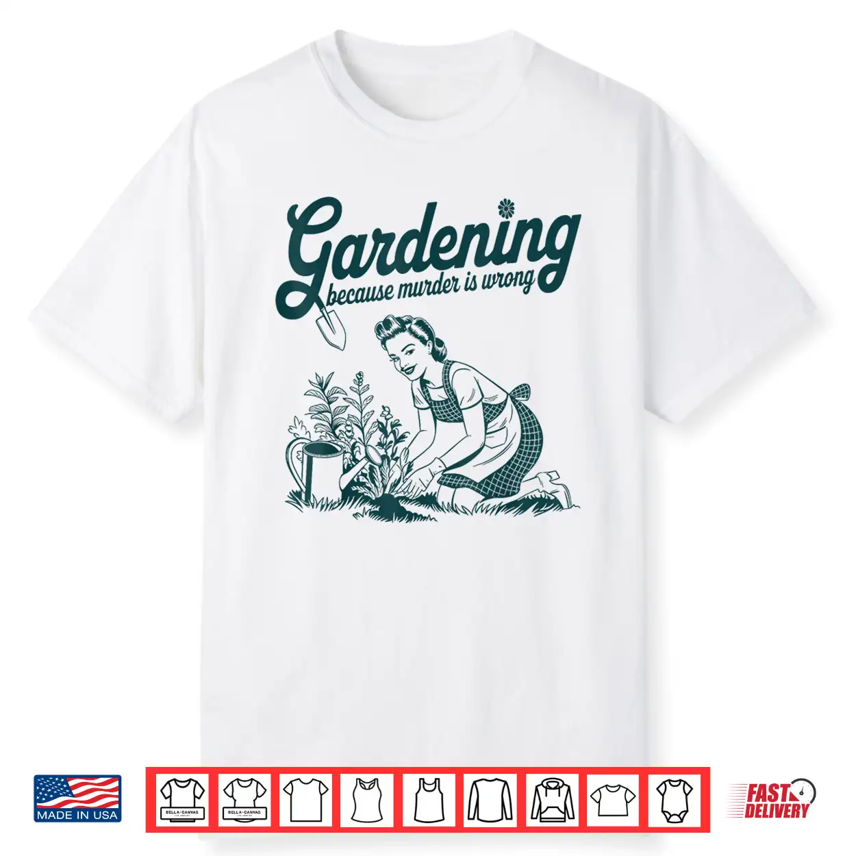 Gardening Because Murder Is Wrong Professional Identity Shirt Gardening Because Murder Is Wrong Professional Identity Shirt