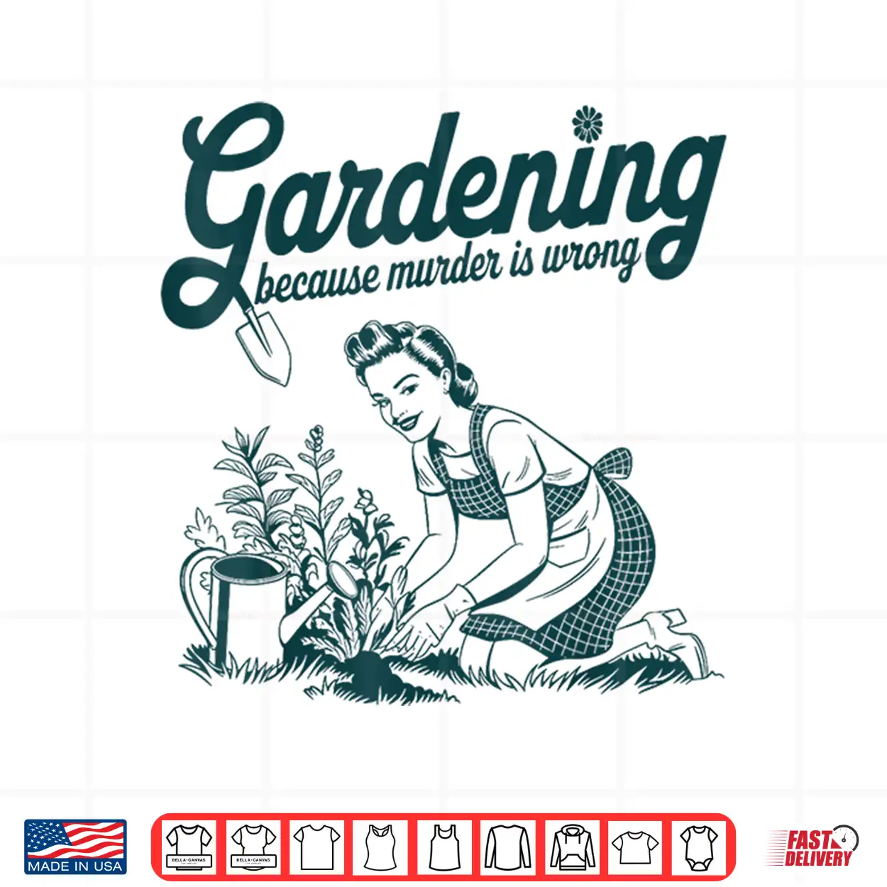 Gardening Because Murder Is Wrong Professional Identity Shirt Gardening Because Murder Is Wrong Professional Identity Shirt