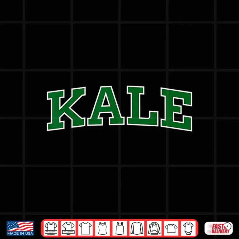 Design Kale University Leafy Greens Organic Gardener Graphic Shirt