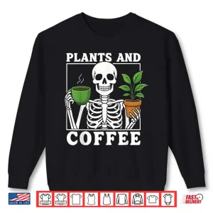 Sweatshirt Plants And Coffee Botanical Caffeine Lifestyle Graphic Shirt