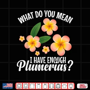 Design Plumeria Flower Lover Gardener Botanical Seeds Graphic Shirt