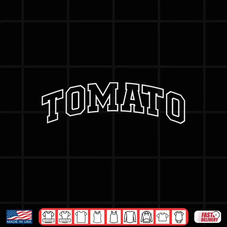 Design Tomato Athletic Lettering Costume Professional Gardener Shirt