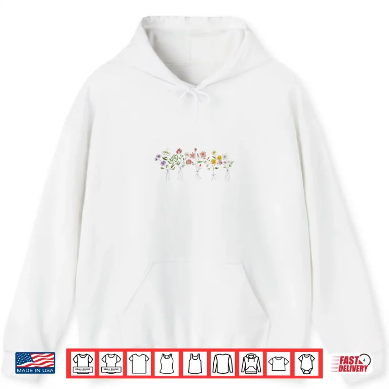 Hoodie Vintage Inspired Botanical Naturalist Floral Graphic Shirt