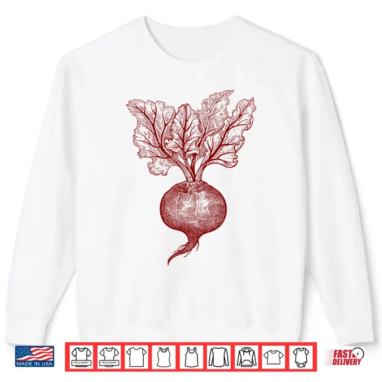 Sweatshirt Vegetable Retro Vintage Vegetarian Beets Graphic Shirt