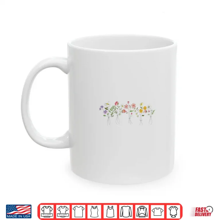 Mug Vintage Inspired Botanical Naturalist Floral Graphic Shirt