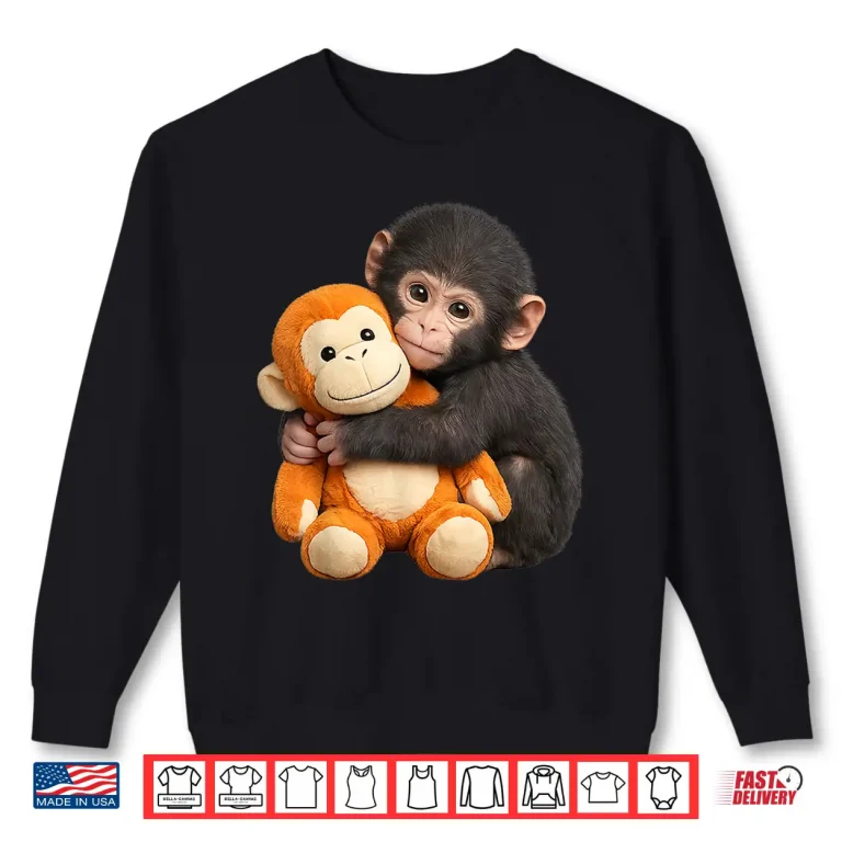 Sweatshirt Baby Monkey Punch Team Punch Cute Animal Lover Shirt