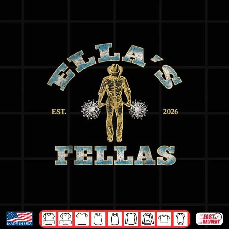 Design Ellas Fellas Vintage Retro Matching Squad Seventy Style Shirt