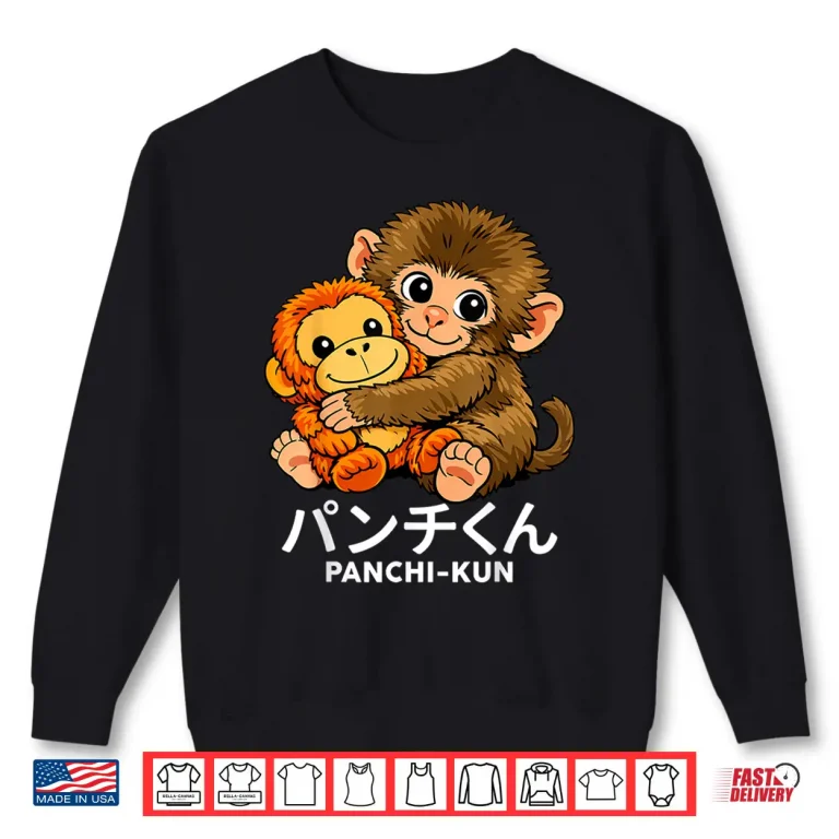 Sweatshirt Japanese Abandoned Monkey Punch Cute Plush Toy Graphic Shirt