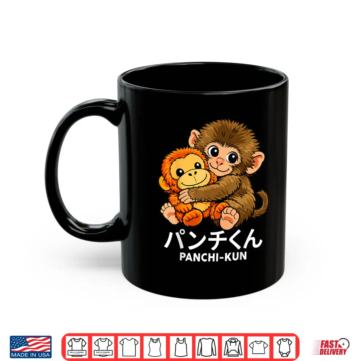 Japanese Abandoned Monkey Punch Cute Plush Toy Graphic Shirt Japanese Abandoned Monkey Punch Cute Plush Toy Graphic Shirt
