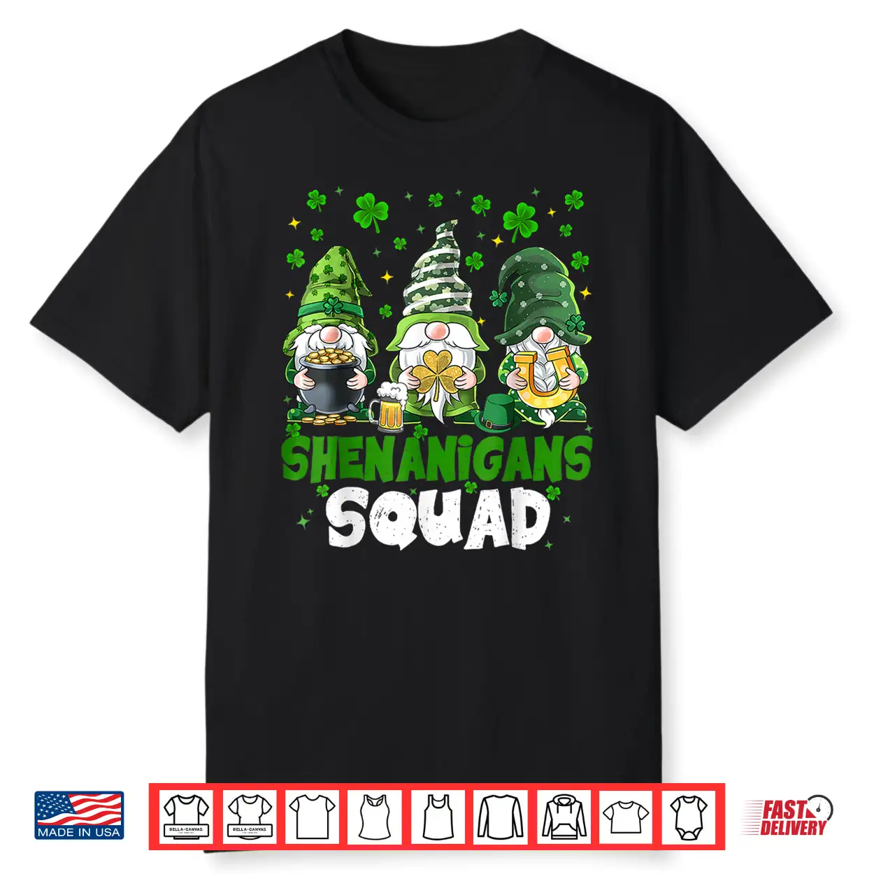 Saint Patricks Day Gnomes Shenanigans Squad Festive Shirt Saint Patricks Day Gnomes Shenanigans Squad Festive Shirt