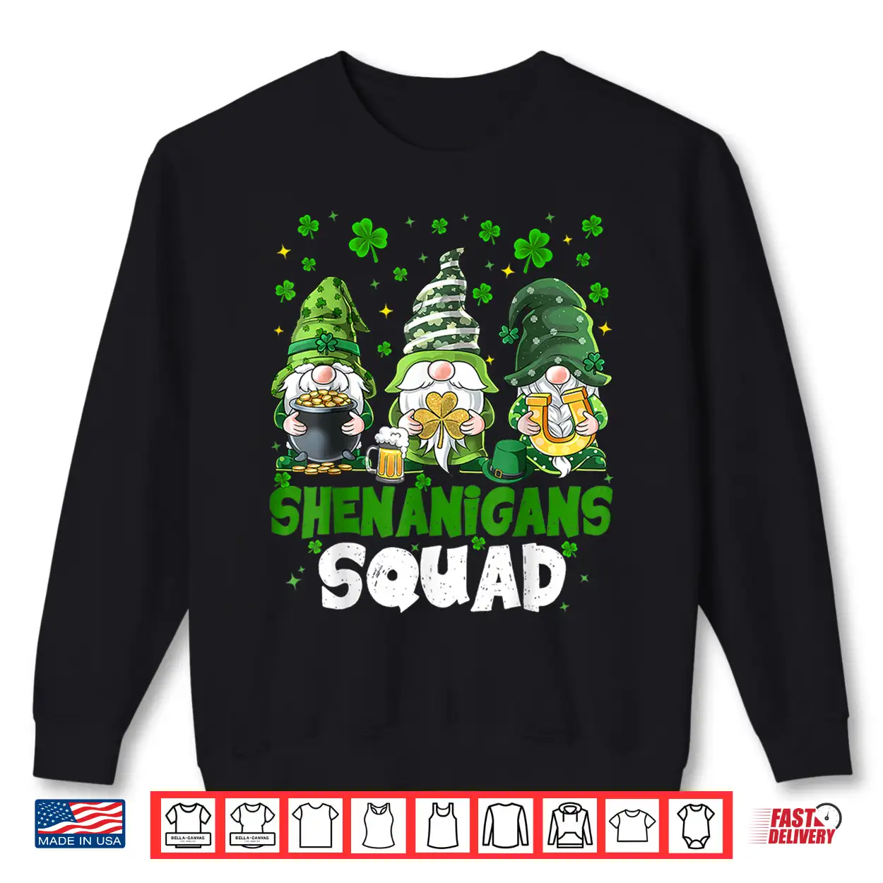 Saint Patricks Day Gnomes Shenanigans Squad Festive Shirt Saint Patricks Day Gnomes Shenanigans Squad Festive Shirt
