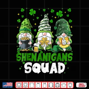 Saint Patricks Day Gnomes Shenanigans Squad Festive Shirt 4 Design Saint Patricks Day Gnomes Shenanigans Squad Festive Shirt
