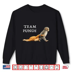 Sweatshirt Team Punch Viral Internet Meme Character Graphic Shirt