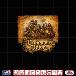 Design Unhinged Union Professional Labor Movement Graphic Shirt