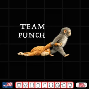 Design Team Punch Viral Internet Meme Character Graphic Shirt