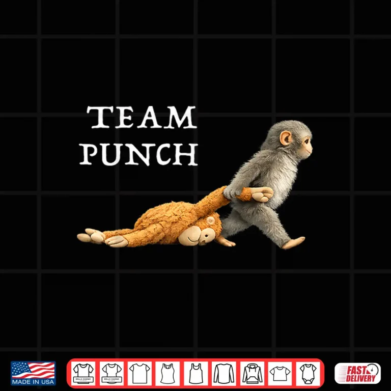 Design Team Punch Viral Internet Meme Character Graphic Shirt