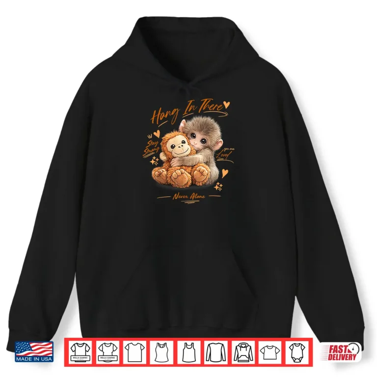 Hoodie Adorable Cute Baby Monkey Viral Internet Aesthetic Shirt