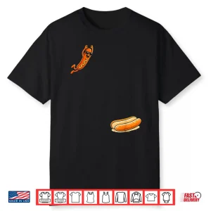 Hotdog High Dive Funny Diving Food Humor Shirt