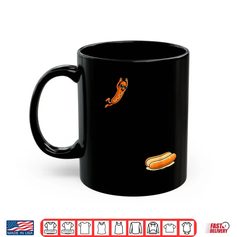 Mug Hotdog High Dive Funny Diving Food Humor Shirt
