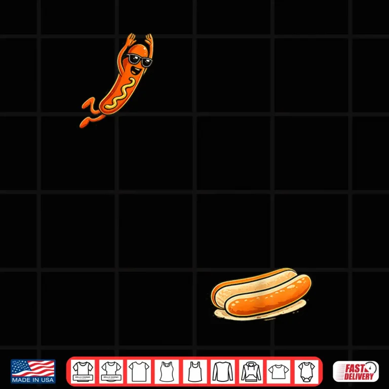 Design Hotdog High Dive Funny Diving Food Humor Shirt