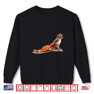 Sweatshirt Cute Monkey Punch Viral Internet Meme Minimalist Shirt