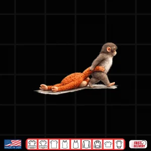 Design Cute Monkey Punch Viral Internet Meme Minimalist Shirt