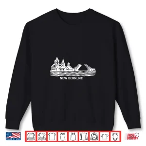 Sweatshirt New Bern North Carolina Professional Geographic Graphic Shirt