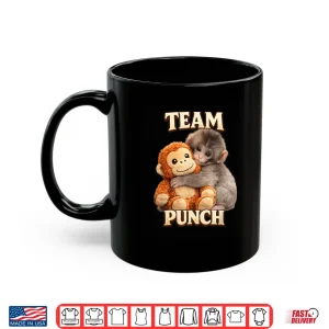 Mug Monkey Team Punch Viral Character Graphic Design Shirt
