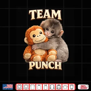 Design Monkey Team Punch Viral Character Graphic Design Shirt
