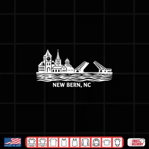 Design New Bern North Carolina Professional Geographic Graphic Shirt