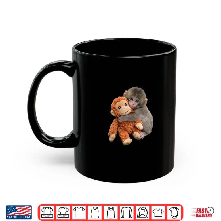 Punch Baby Monkey Cute Fun Gift Animal Lovers Shirt 2 Mug Punch Baby Monkey Cute Fun Gift Animal Lovers Shirt