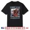 Tummy Ache Survivor Funny Cat Meme Sarcastic Humor Shirt