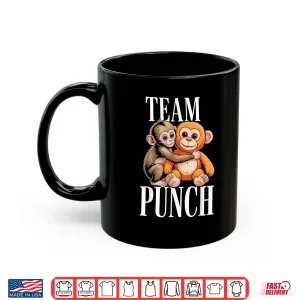Mug Team Punch Cute Baby Monkey Viral Graphic Design Shirt