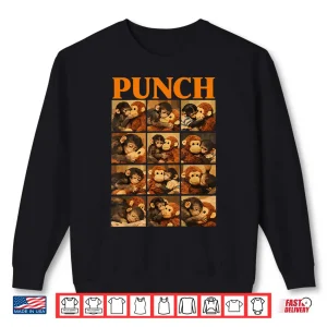 Sweatshirt Cute Monkey Punch Viral Internet Meme Character Shirt
