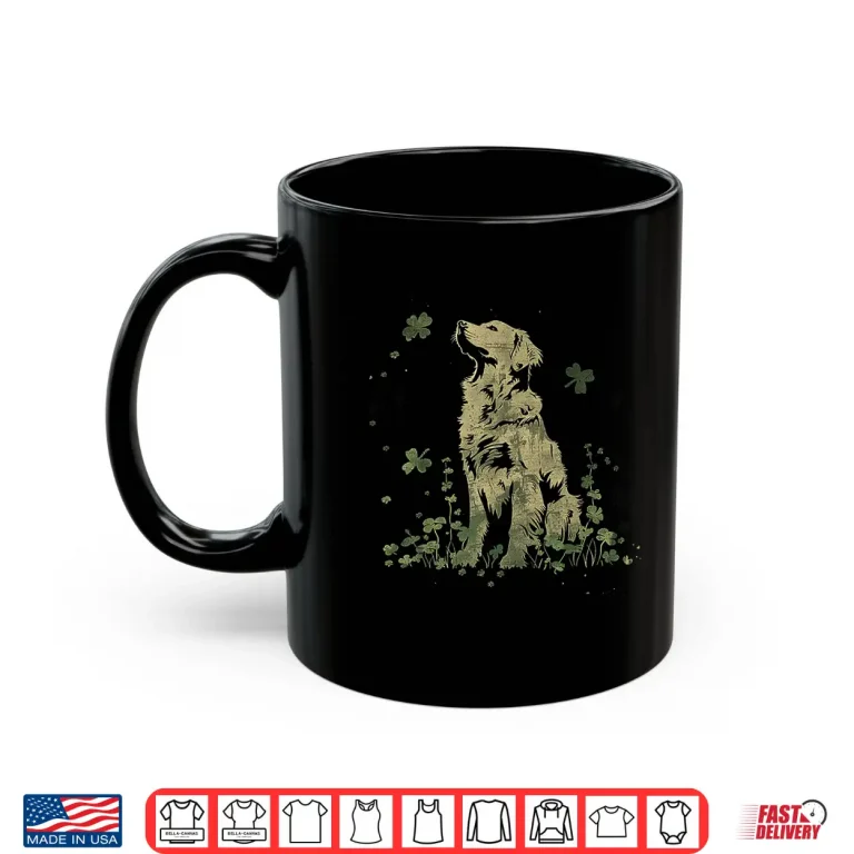 Golden Retriever Dog Saint Paddys Shamrock Saint Patricks Day Shirt 3 Mug Golden Retriever Dog Saint Paddys Shamrock Saint Patricks Day Shirt