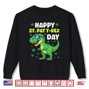 Sweatshirt Happy St Pat Rex Dinosaur Saint Patricks Day Graphic Shirt