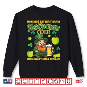 Sweatshirt Mccockin Cider Mccain Funny Saint Patricks Day Adult Humor Shirt