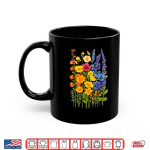 Mug Colorful Wildflowers Bloom Botanical Nature Graphic Shirt