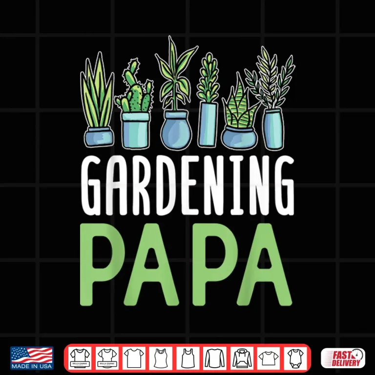 Design Gardening Papa Landscaper Professional Horticulture Shirt