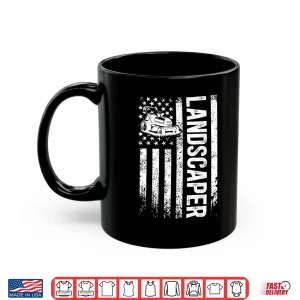 Mug Landscaper US Flag Patriotic Professional Identity Shirt