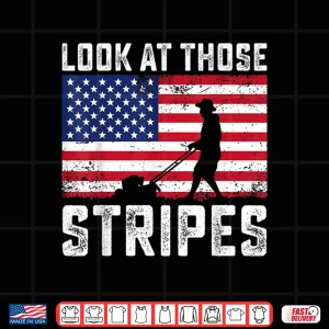 Design Look At Those Stripes Professional Lawn Care Achievement Shirt