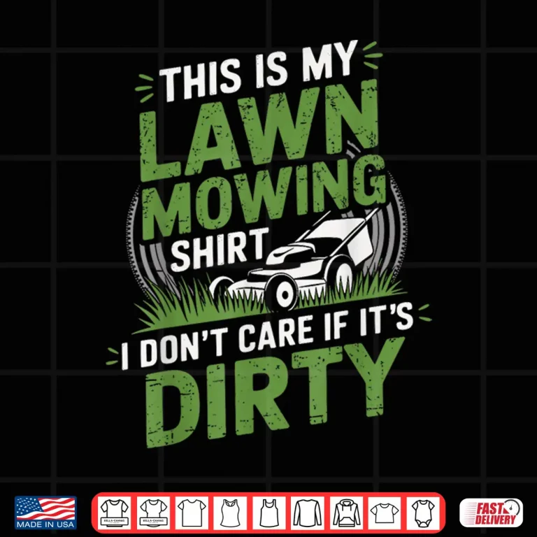 Design Professional Lawn Mowing Minimalist Graphic Statement Shirt
