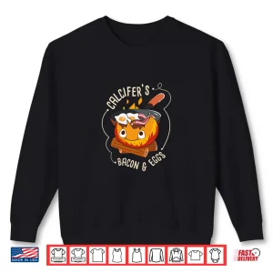 Sweatshirt Calcifers Bacon And Egg Camping Cooking Professional Design Shirt