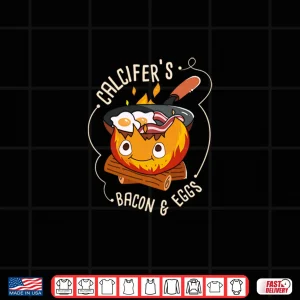 Design Calcifers Bacon And Egg Camping Cooking Professional Design Shirt