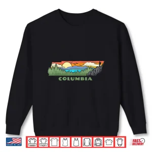 Sweatshirt Columbia Tennessee Nature Outdoor Hiking Retro Graphic Shirt