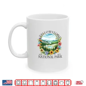 Mug Floral Yellowstone National Park Hiking Camping Outdoor Shirt