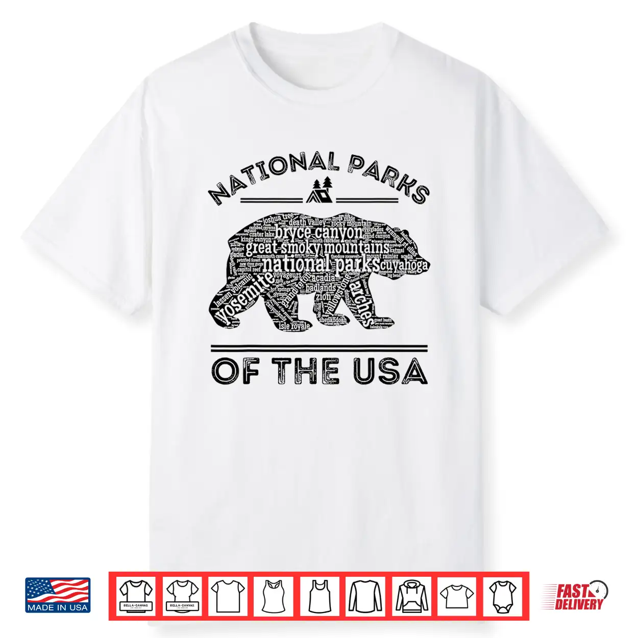 National Parks Bear Hiking Travel Camping Outdoors Retro Shirt National Parks Bear Hiking Travel Camping Outdoors Retro Shirt